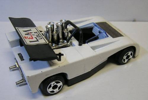 Politoys Diecast Model Car E 33 Lola L&M 260 Can Am CanAm No 4 1/43 scale in pack