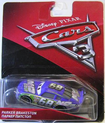 Disney Pixar Diecast Model Car Cars 3 Movie Film Parker Brakeston No 68 "N2O Cola" 1/55 scale new