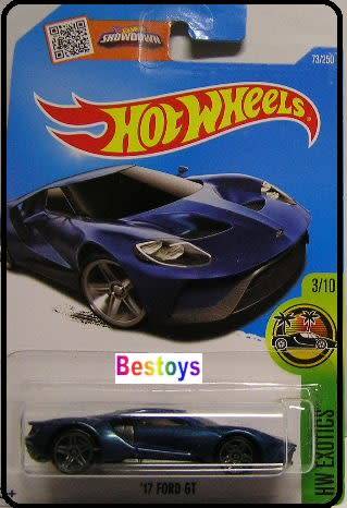 Hotwheels Hot Wheels Diecast Model Car 2016 73 / 250 Ford GT 2017 Exotics 1/64 scale new