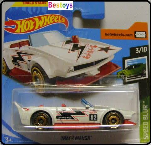 Hotwheels Hot Wheels Diecast Model Car 2019 86 / 250 Track Manga No 02 Speed Blur 1/64 scale new