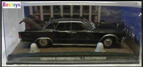 James Bond Diecast Model Car Collection Lincoln Continental Goldfinger 1/43 scale new