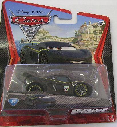 Disney Pixar Cars 2 Movie Film Diecast Model Car No 24 , Lewis Hamilton , 1/55 scale ,new in blister