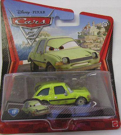 Mattel Disney Pixar Cars 2 Movie Film Diecast Model Car No 12 Acer 1/55 scale new in pack