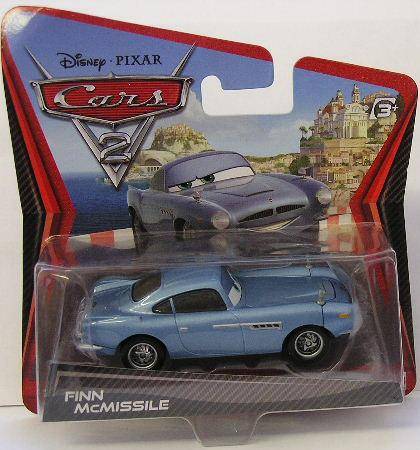 Disney Pixar Diecast Model Car Cars 2 Movie Film No 2 , Finn McMissile , 2010 , new in pack