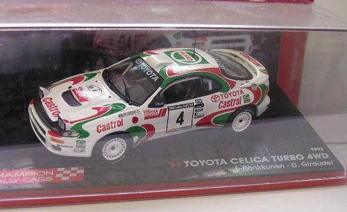 Champion Rally Cars Collection Diecast Model Car ,Toyota Celica Turbo 4WD 1993 No. 4 ,1/43 scale,new