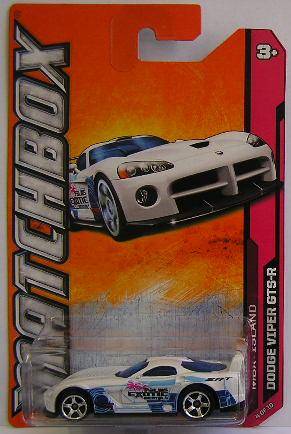 Matchbox Diecast Model Car No 94 Dodge Viper GTS R "Palms Exotic Rentals" 2011 on card new in pack