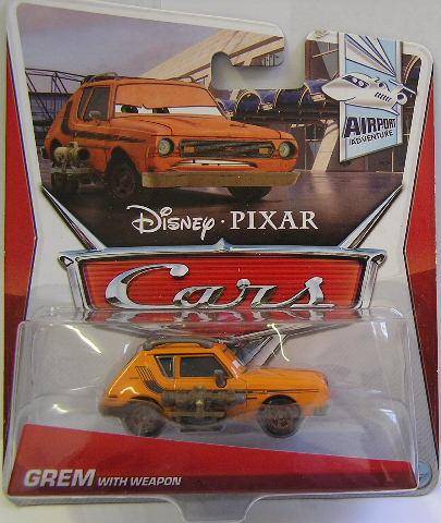 Disney Pixar Diecast Model Car Cars 2 Movie Film WGP Series Grem with weapon 2012 new in pack