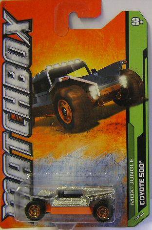 Matchbox Diecast Model Car No 107 / 120 2012 Coyote 500 Offroad 4wd 2011 on card new in pack