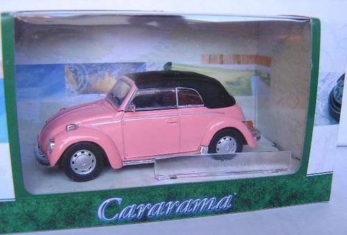 Cararama Diecast Model Car VW Volkswagen Beetle Softtop 1/43 scale new in pack