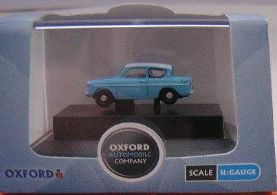 Oxford Diecast Model Car N105007 Ford Anglia 1/144 N railway scale new in pack