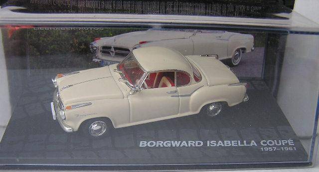 German Cars Diecast Model Collection Borgward Isabella Coupe 1957 - 1961 1/43 scale new in pack