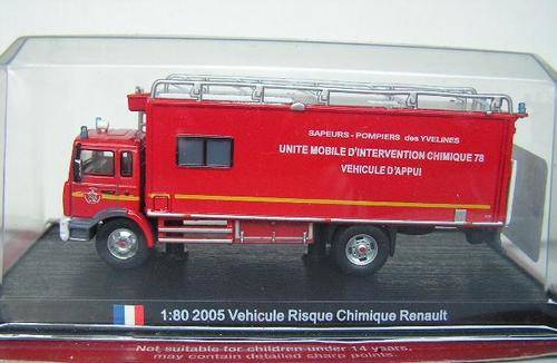 Fire Engines of the World Diecast Model Collection Renault Chemical Unit 2005 France 1/80 scale new
