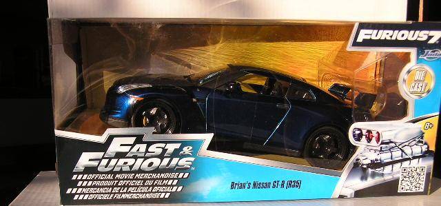 JADA Diecast Model Car Movie Film TV Fast & Furious Nissan GT R R35 Brian 1/24 scale new in pack