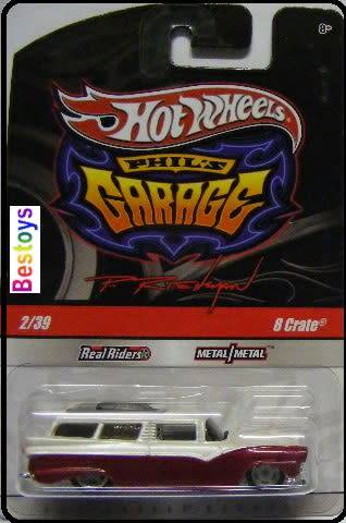 Hotwheels Hot Wheels Diecast Model Car Phil's Garage Series Real riders 8 Crate 1/64 scal