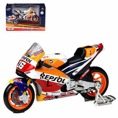 Maisto Diecast Model Motorcycle Bike Moto GP Honda RCV 213 2018 No 26 Pedrosa "Repsol" 1/18 scale