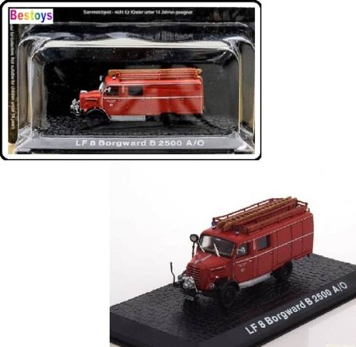 Diecast Model Fire Engine Truck Collection Borgward B 2500 AO LF 8 1/72 OO railway scale new in pack