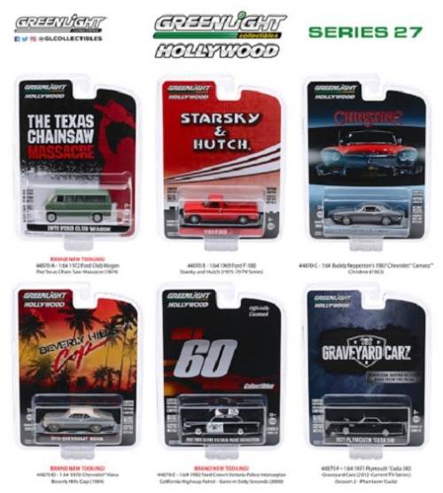 Greenlight Diecast Model Car Hollywood Ford Club Wagon 1972 Texas Chainsaw Massacre Movie Film 1/64