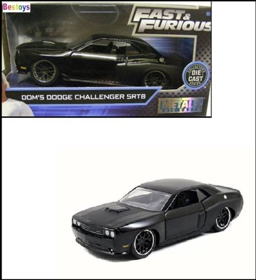 JADA Diecast Model Car Dodge Challenger SRT 8 SRT8 Dom Fast & Furious Movie Film TV 1/32 scale