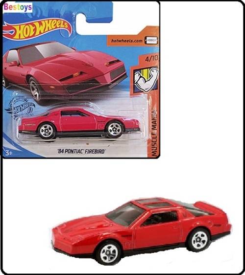Hotwheels Hot Wheels Diecast Model Car 2020 224 / 250 Pontiac Firebird 1984 Muscle Mania 1/64 scale