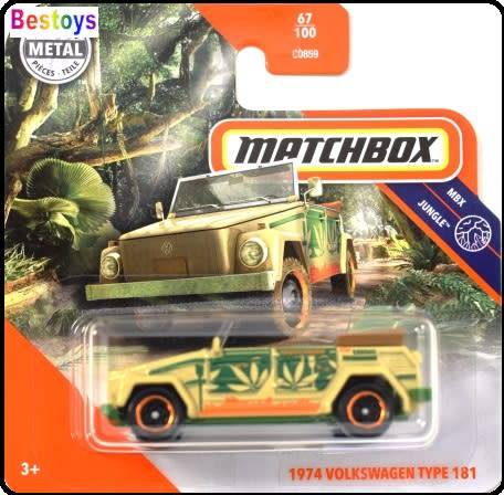 Matchbox Diecast Model Car 2020 67 / 100 VW Volkswagen Type 181 Kubelwagen 1974 Jungle 1/64 scale