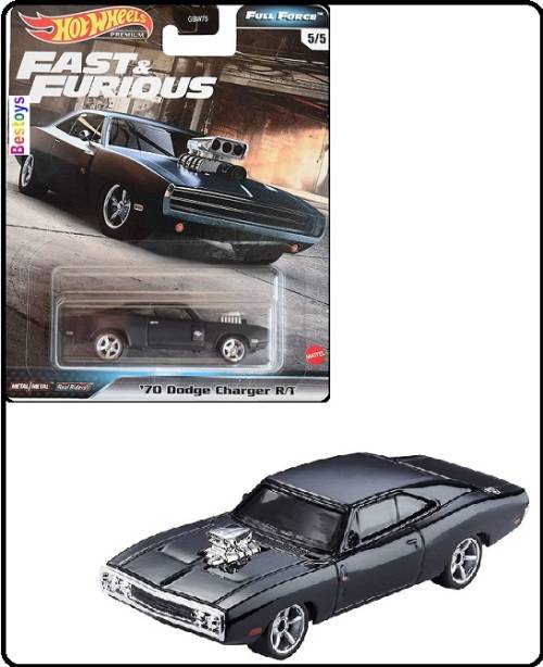 Hot Wheels Hotwheels Diecast Model Car Set Fast & Furious Movie Film TV Dodge Charger RT 1970 Dom
