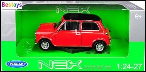 Welly Nex Diecast Model Car 22496 Mini Cooper 1300 1/24 scale new in pack