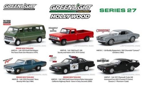 Greenlight Diecast Model Car Hollywood Ford Club Wagon 1972 Texas Chainsaw Massacre Movie Film 1/64