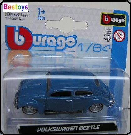 Burago Diecast Model Car VW Volkswagen Beetle 1/64 scale new in pack