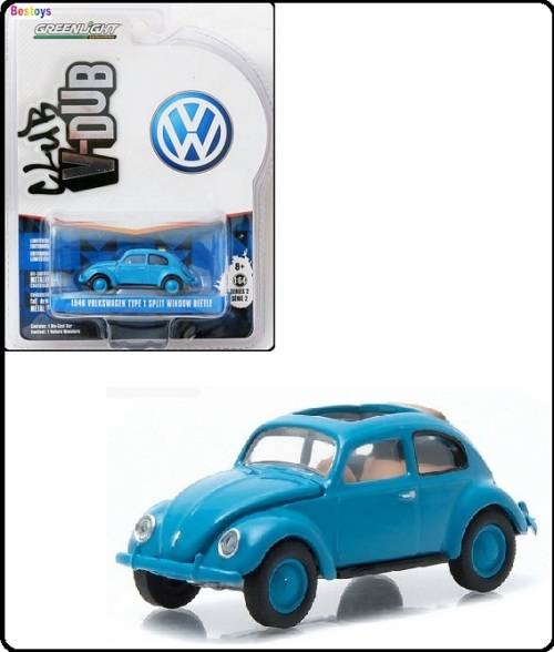 Greenlight Diecast Model Car VDub Series VW Volkswagen Beetle Split Window 1946 1/64 scale new in pa