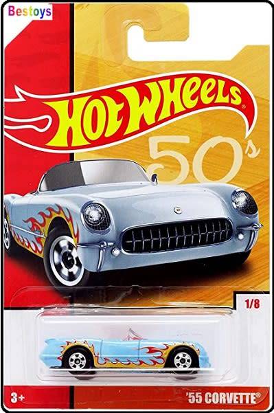 Hotwheels Hot Wheels Diecast Model Car Decades Series Chevy Chevrolet Corvette 1955 1/64 scale new