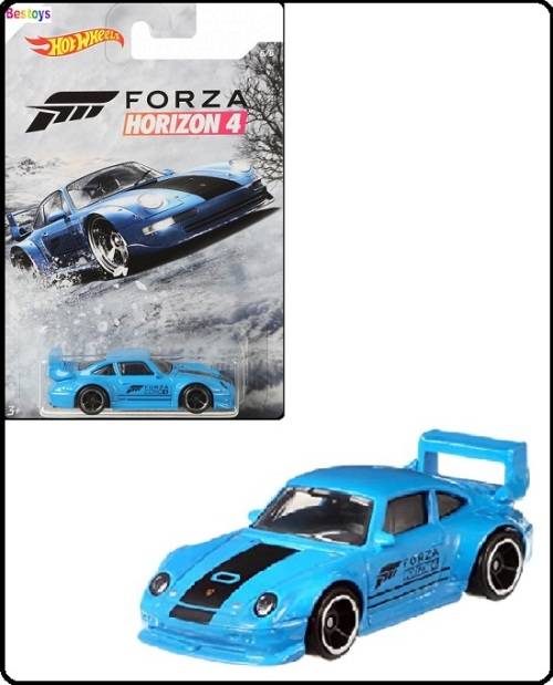 Hotwheels Hot Wheels Diecast Model Car Forza Horizon 4 Motorsport Gaming Porsche 911 GT 2 GT2 993 1/