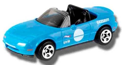Hotwheels Hot Wheels Diecast Model Car 2019 184 / 250 Mazda MX 5 MX5 Miata 1991 Speed Graphics 1/64