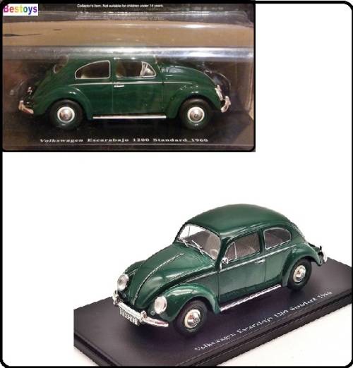 Magazine Series Diecast Model Car VW Volkswagen Escarabajo Beetle 1200 Standard 1960 1/24 scale new