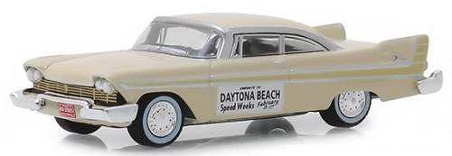 Greenlight Diecast Model Car Exclusive Plymouth Fury 1957 `Daytona Beach Speed Week` 1/64 scale new