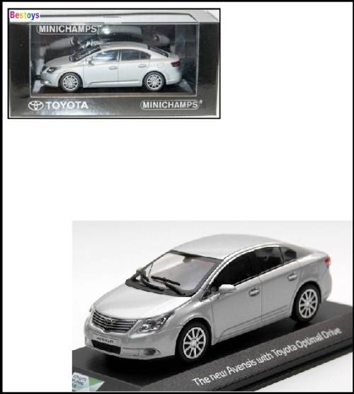 Minichamps Diecast Model Car Dealer Model Toyota Avensis with Optimal Drive 1/43 scale new in pack
