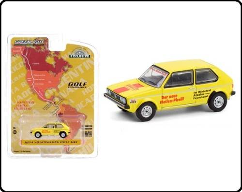 Greenlight Diecast Model Car Exclusive VW Volkswagen Golf Mk 1 Mk 1 1974 Road Trip 1/64 scale new