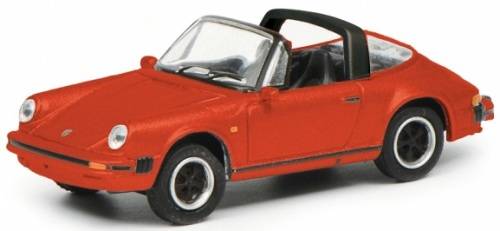 Schuco Diecast Model Car 26564 Porsche 911 Carrera 3.2 Targa 1/87 HO railway scale new in pack