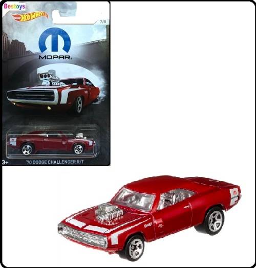 Hotwheels Hot Wheels Diecast Model Car Mopar Dodge Challenger RT 1970 1/64 scale new in pack