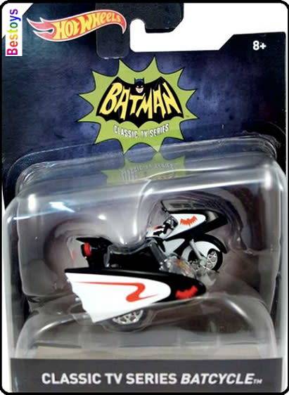 Hotwheels Hot Wheels Diecast Model Motorcycle Bike Batman Batcycle Classic TV Series 1/50 scale new