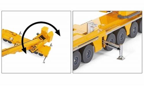 Siku Diecast Model 1886 Mobile crane truck Liebherr Construction 1/87 HO railway scale