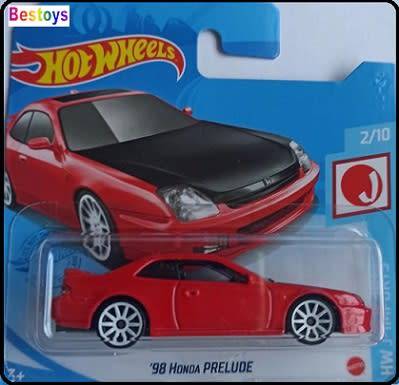 Hotwheels Hot Wheels Diecast Model Car 2021 125 / 250 Honda Prelude 1998 J Imports 1/64 scale new