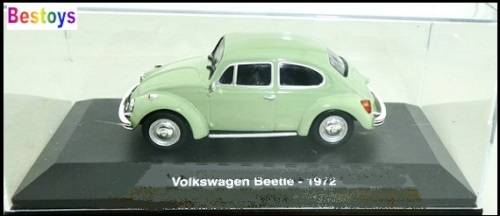 Cars of the 60`s and 70`s Diecast Model Car Collection VW Volkswagen Beetle 1972 1/43 scale new
