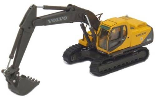 Cararama Hongwell Diecast Model Truck & Lowbed Trailer Volvo FH 12 FH12 + EC 210 Excavator Construct