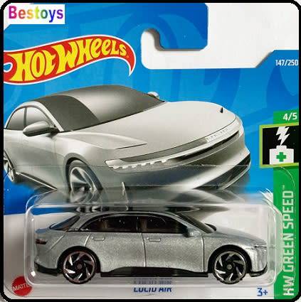 Hotwheels Hot Wheels Diecast Model Car 2022 147 / 250  Lucid Air Green Speed 1/64 scale new in pack