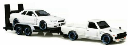 Maisto Diecast Model Car 32754 Design Transport Datsun 620 Pickup 1973 + Nissan Skyline GT R GTR R34