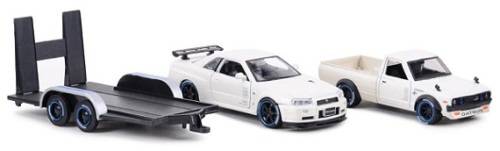 Maisto Diecast Model Car 32754 Design Transport Datsun 620 Pickup 1973 + Nissan Skyline GT R GTR R34