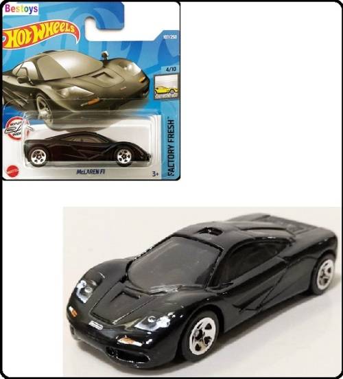 Hotwheels Hot Wheels Diecast Model Car 2022 107 / 250 McLaren F 1 F1 1/64 scale new in pack