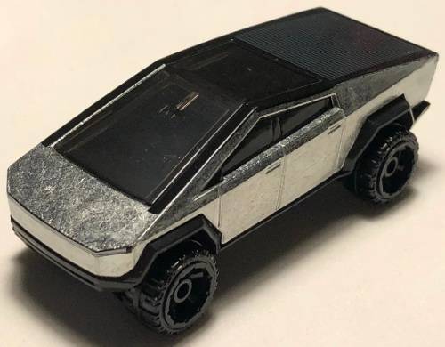 Hotwheels Hot Wheels Diecast Model Car 2022 49/250 Tesla Cybertruck Pickup Hot Trucks 1/64 scale