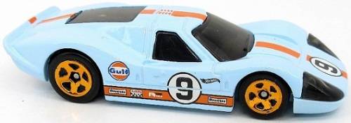 Hotwheels Hot Wheels Diecast Model Car 2022 58 / 250  Ford Gt 40 Mk 4 1967 No 9 `Gulf` Retro Racers