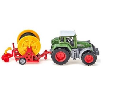 SIKU Diecast Model 1677 Fendt Vario Favorit Tractor & Irrigation reel trailer 1/72 OO railway scale